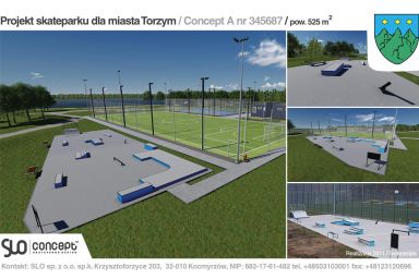 Projekt skateparku - Torzym