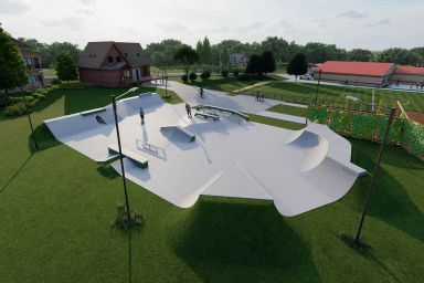 Projekt skateparku betonowego - Bystra Podhalańska