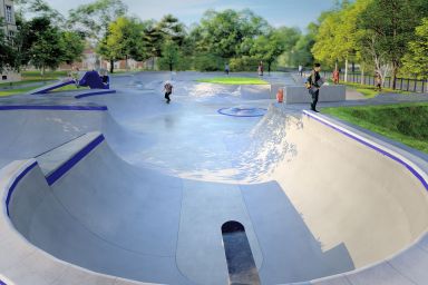 Projekt skateparku betonowego - Władysławowo