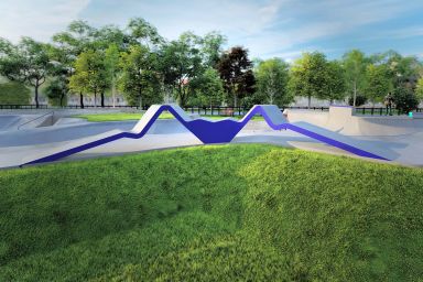 Projekt skateparku betonowego - Władysławowo