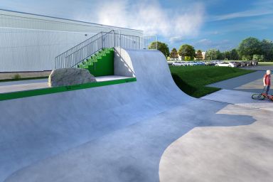 Projekt skateparku betonowego - Mogilno