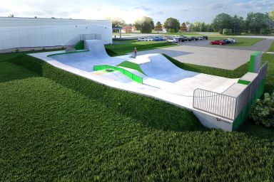 Projekt skateparku betonowego - Mogilno