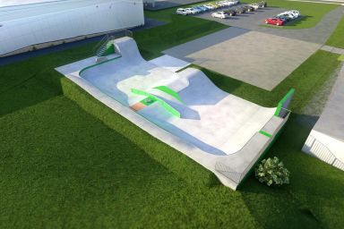 Projekt skateparku betonowego - Mogilno