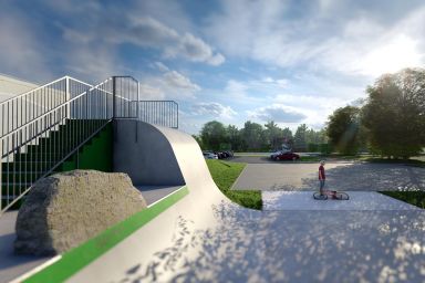 Projekt skateparku betonowego - Mogilno