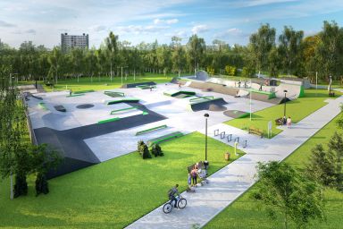 Projekt skateparku betonowego - Jaworzno (Podłęże Park)