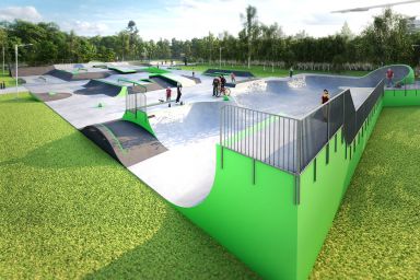 Projekt skateparku betonowego - Jaworzno (Podłęże Park)