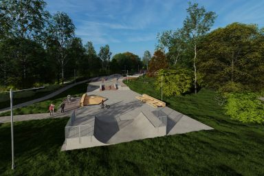 Projekt skateparku betonowego - Kielce