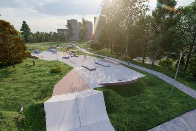 Projekt skateparku betonowego - Kielce