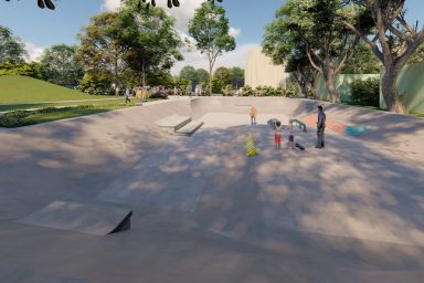 Projekt skateparku betonowego - Wrocław (Pilczyce)