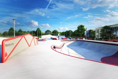 Projekt skateparku betonowego - Brzeg