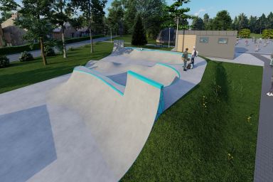 Projekt skateparku betonowego - Brzeszcze 