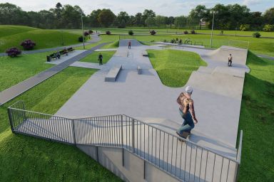 Projet de skatepark en béton - Kutno