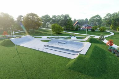 Projekt skateparku betonowego Ścinawa 