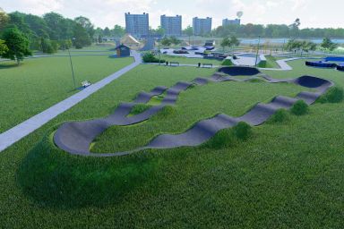 Pumptrack الأسفلت Krzysztoforzyce