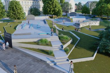 Concrete skatepark project- Ostroleka