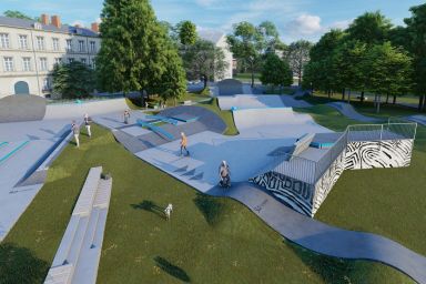 Concrete skatepark project- Ostroleka