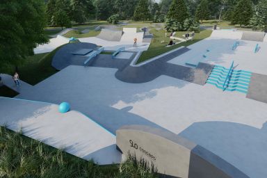 Projet de skatepark en béton - Ostrołęka