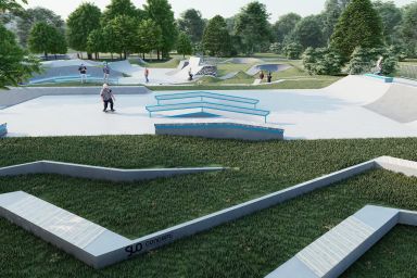 Projet de skatepark en béton - Ostrołęka