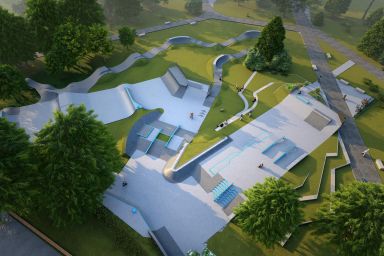 Projet de skatepark en béton - Ostrołęka