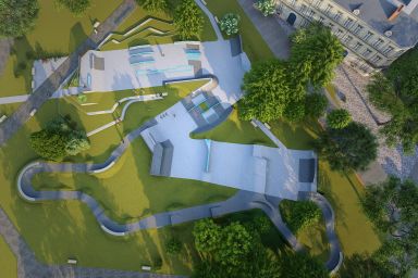 Projet de skatepark en béton - Ostrołęka