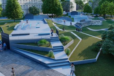 Projet de skatepark en béton - Ostrołęka