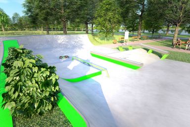 Skatepark-prosjekt i betong - Przytoczna