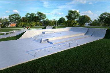 Projekt skateparku betonowego Ścinawa 