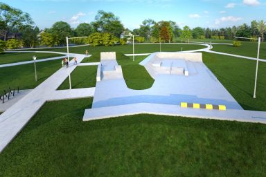 Projekt skateparku betonowego Ścinawa 