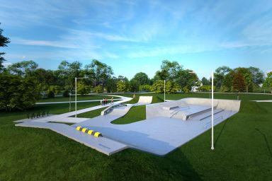 Projekt skateparku betonowego Ścinawa 