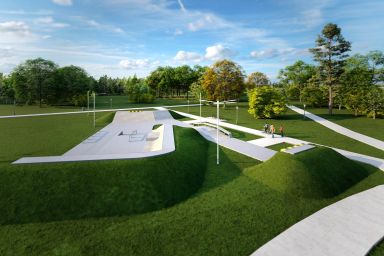 Projekt skateparku betonowego Ścinawa 