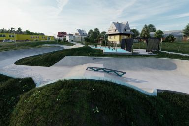 Projekt skateparku betonowego Sidzina 