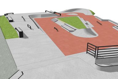 Projekt skateparku - Szczecin (os. Majowe)