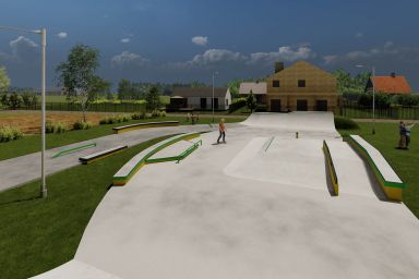 Project skateparku betonowego - Leszno