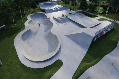 Skatepark betonowy - Myślenice