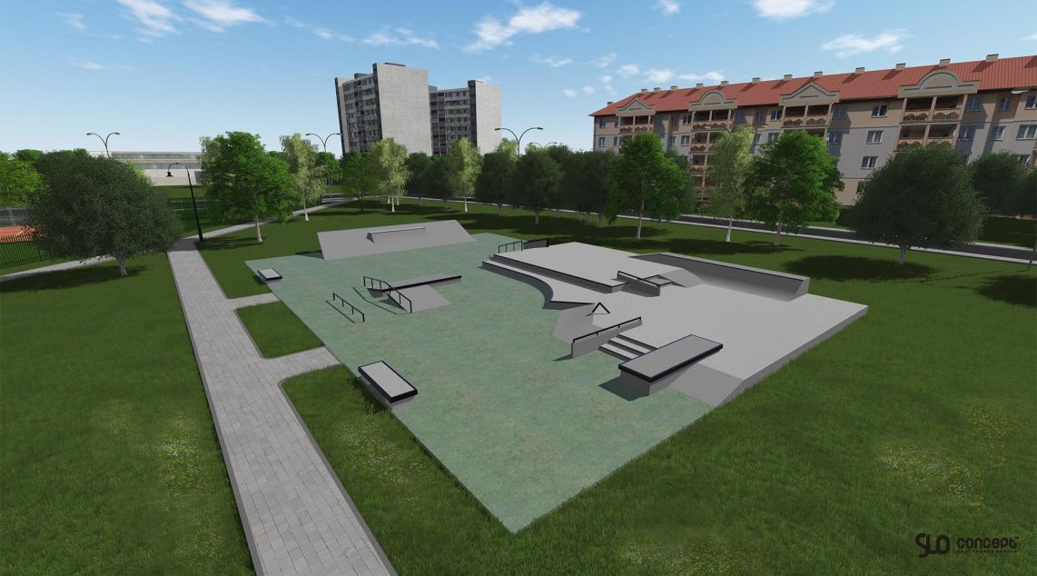 skatepark concept in Dzialdowo