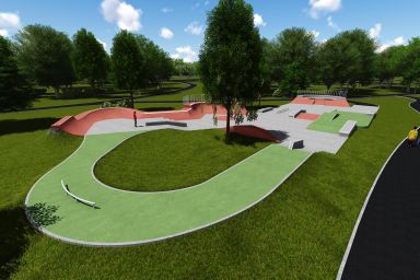 Skatepark project -Kraków - Park Jordana