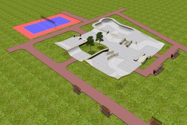 Skatepark project - Wrocław (ul. Ślężna)