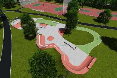 Skatepark project -Kraków - Park Jordana