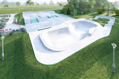 Projekt skateparku betonowego - Wojkowice 