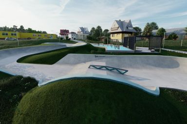 Projet de skatepark en béton de Sidzina