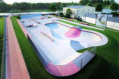 Projekt eines Skateparks aus Beton - Brzeg