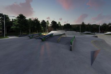 Skatepark betonowy - Myślenice