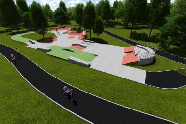 Skatepark project -Kraków - Park Jordana