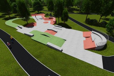 Skatepark project -Kraków - Park Jordana