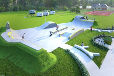 Concrete skatepark project - Więcbork