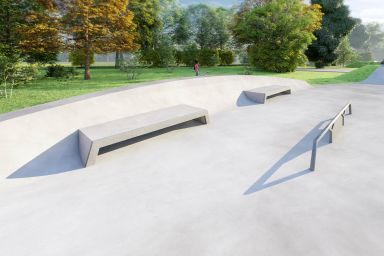 Concrete skatepark project - Siemianice