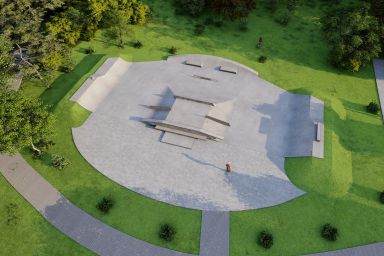 Concrete skatepark project - Siemianice