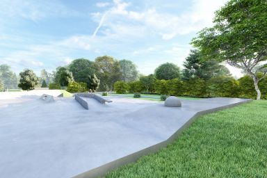 Concrete skatepark project - Siemianice