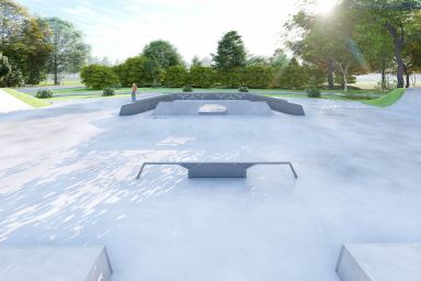 Concrete skatepark project - Siemianice