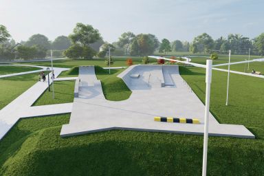 Projekt skateparku betonowego Ścinawa 